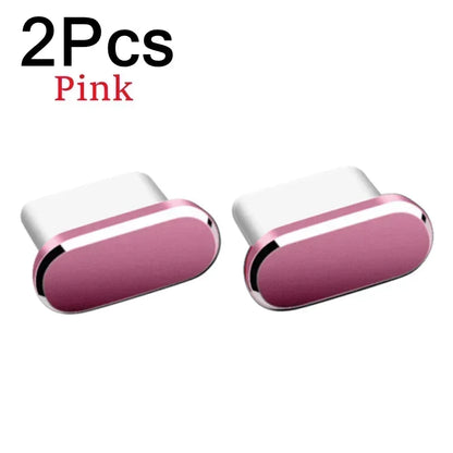 2Pcs 16PM Metal Dust Plug For iPhone