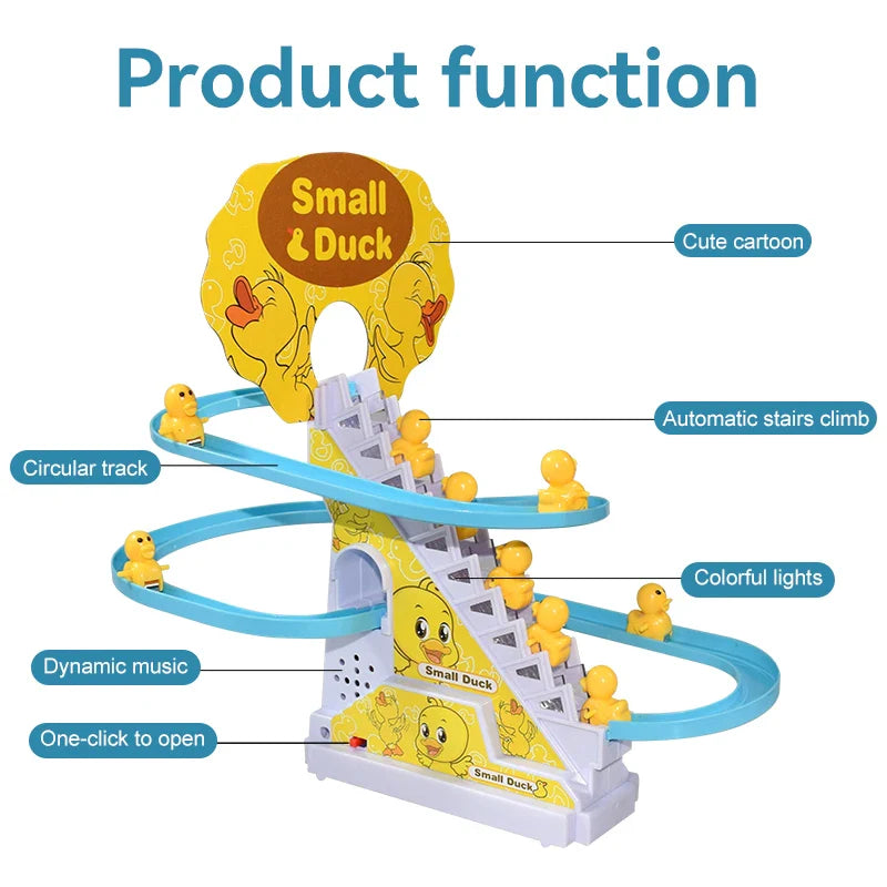 Climbing Stairs Track Toys Electric Duck