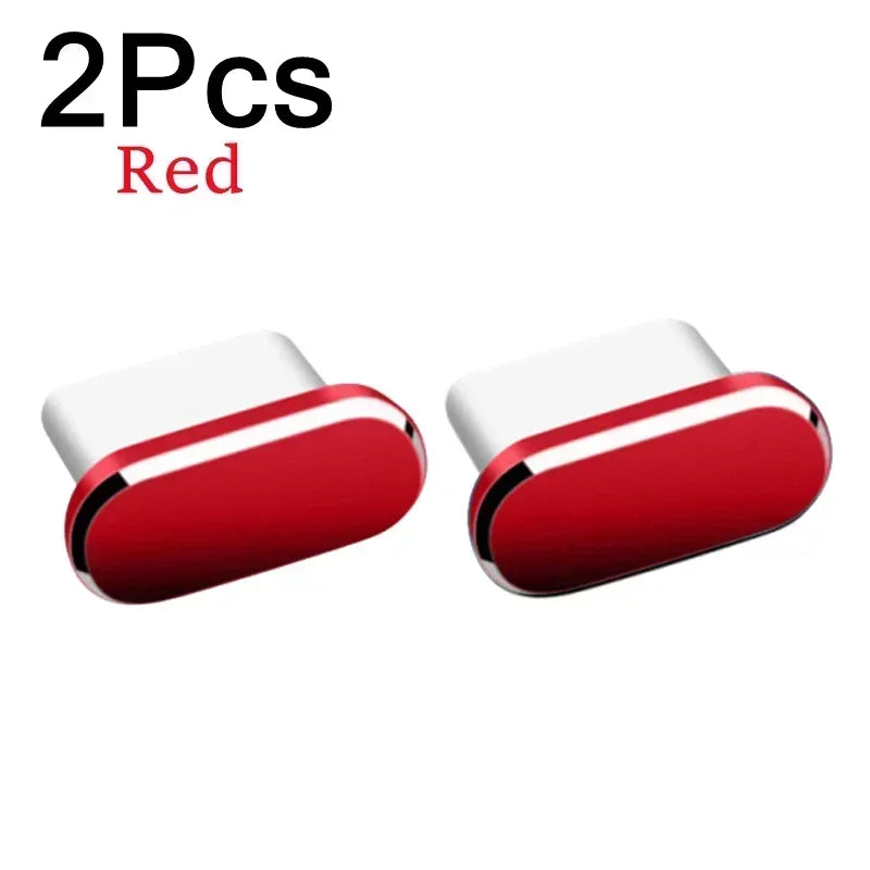 2Pcs 16PM Metal Dust Plug For iPhone