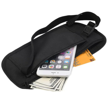 Invisible Travel Waist Packs Pouch for Passport Money Belt Bag