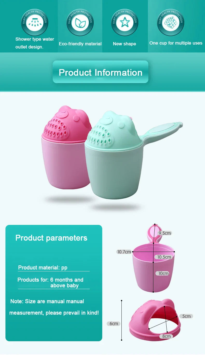 Baby Bath Caps Toddle Shampoo Cup