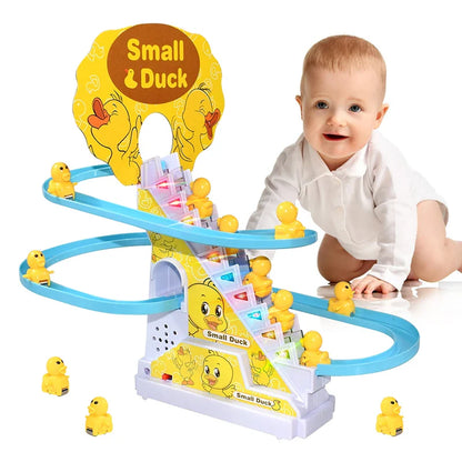 Climbing Stairs Track Toys Electric Duck