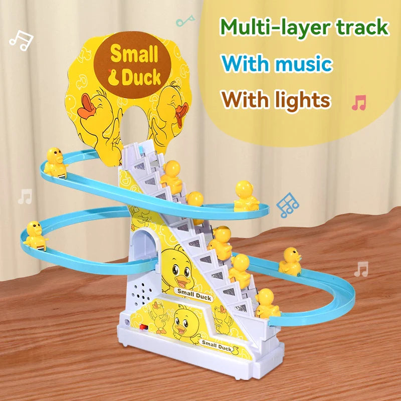 Climbing Stairs Track Toys Electric Duck